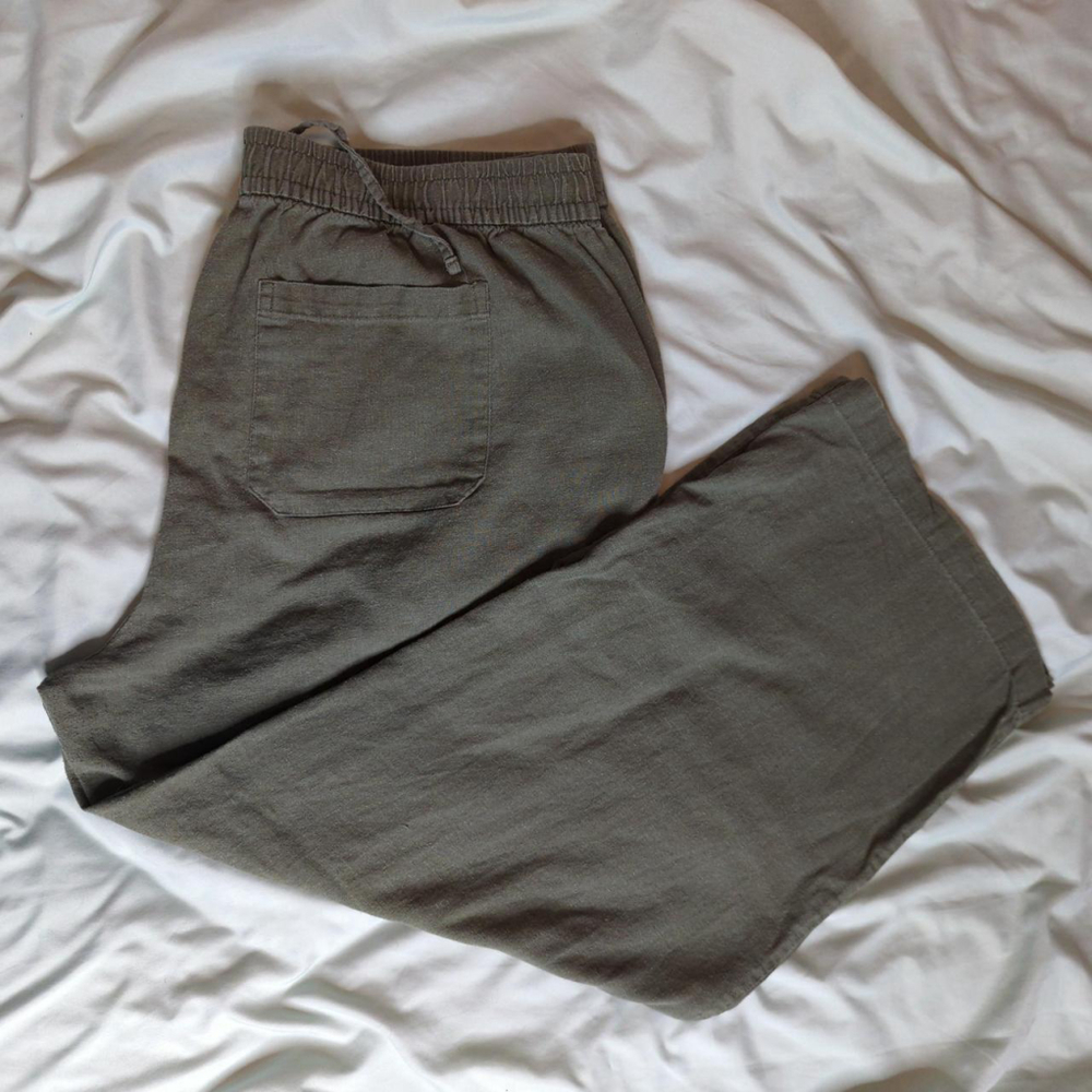 Large - Old Navy - Wide Leg Women's Linen Drawstring Pants